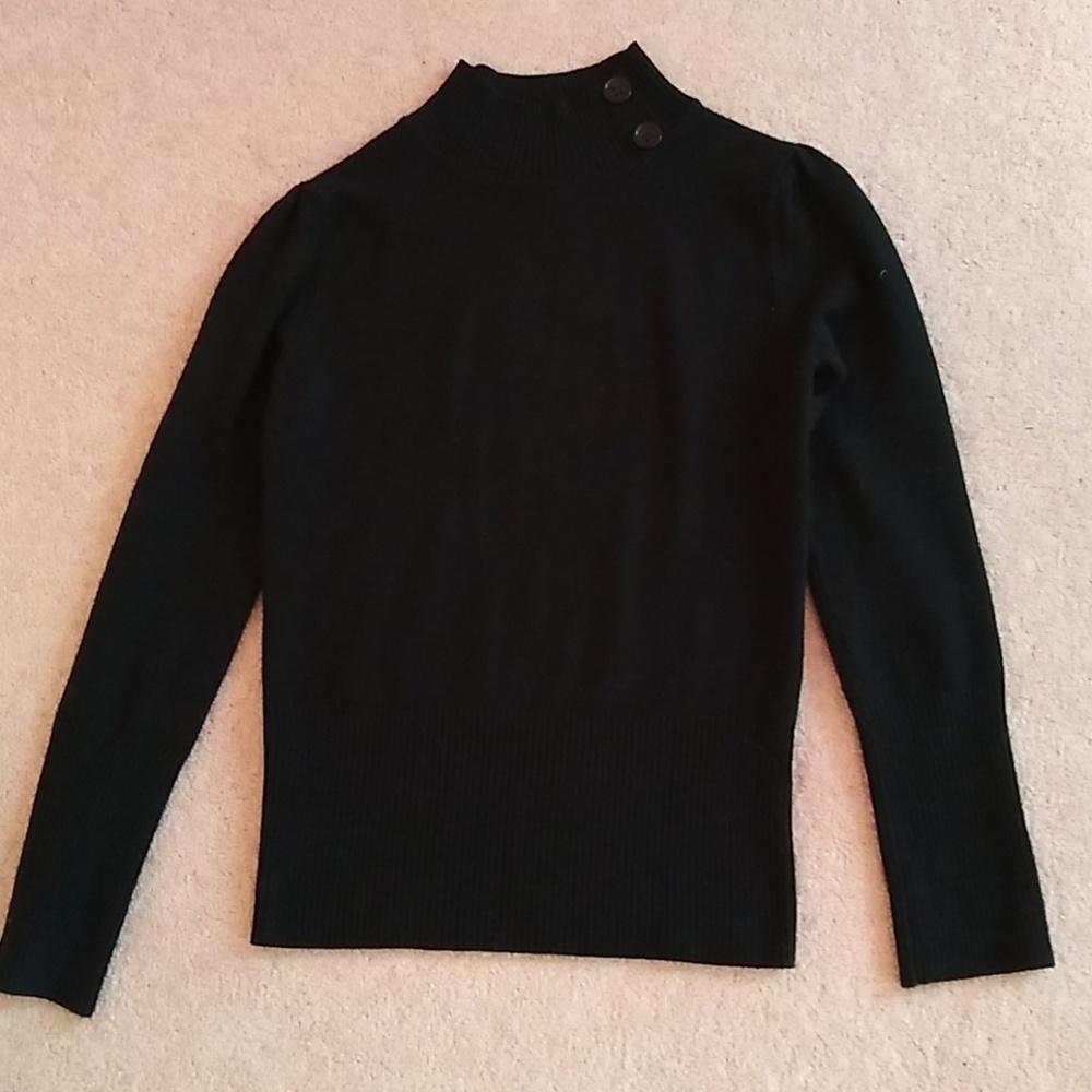 Black turtle neck sweater